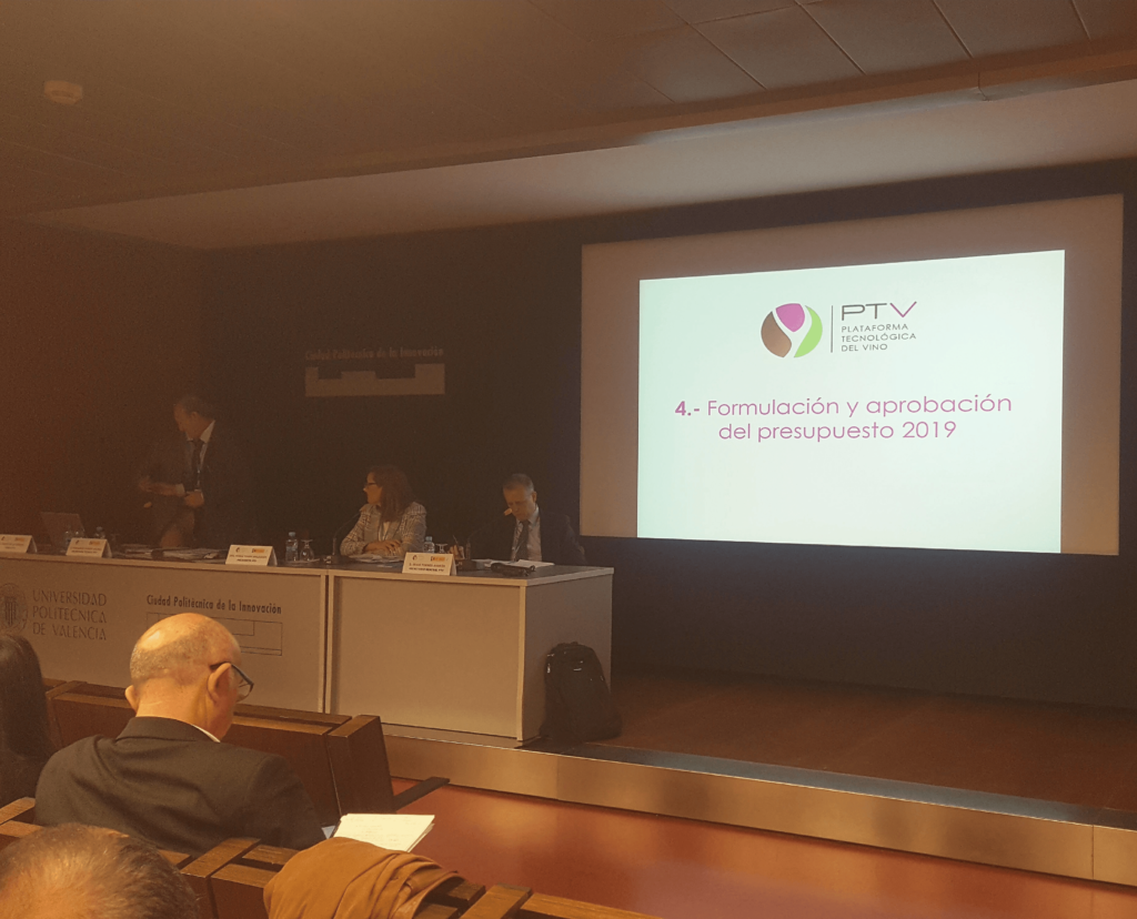 Plataforma tecnológica del vino - presupuesto 2019