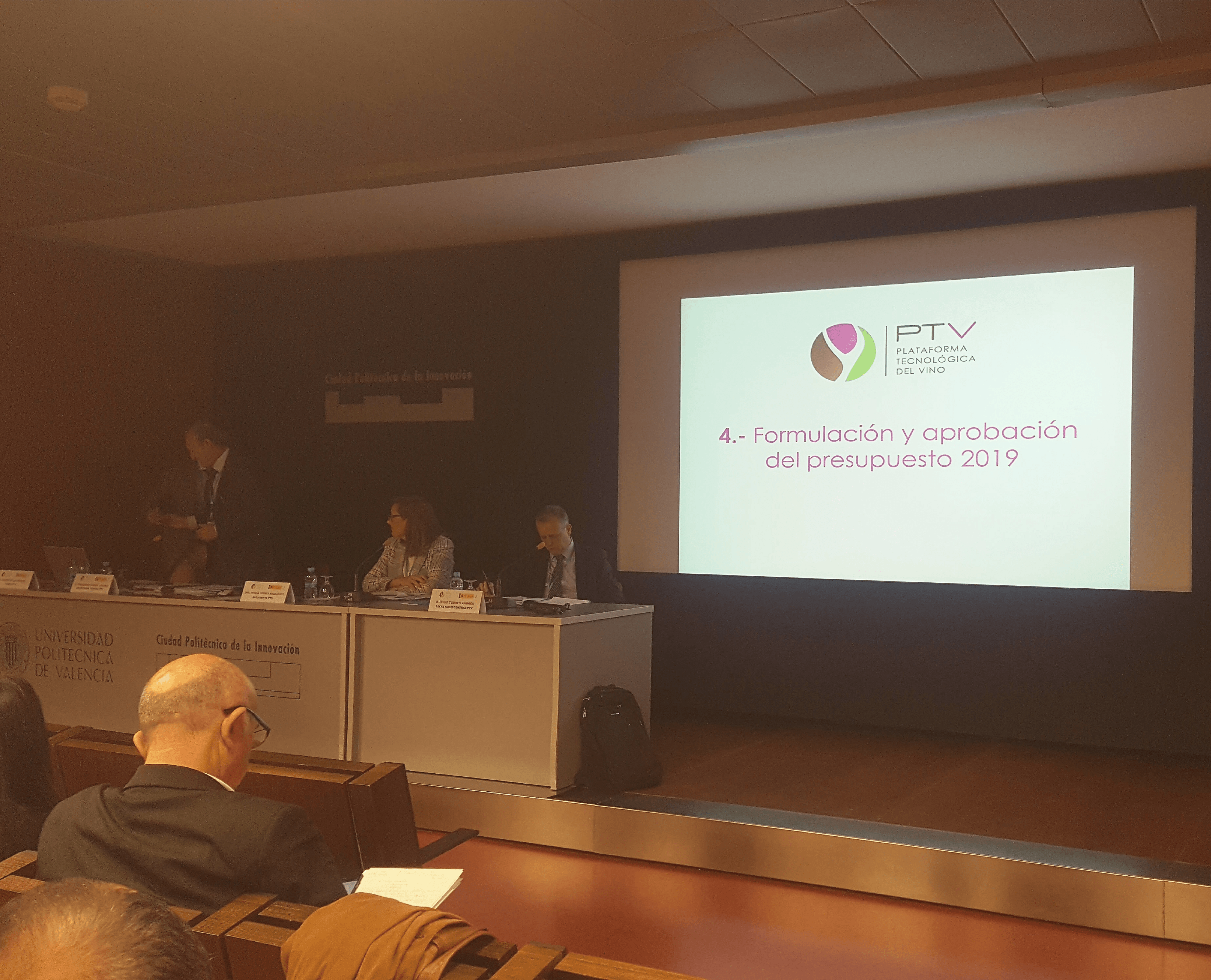 Plataforma tecnológica del vino - presupuesto 2019