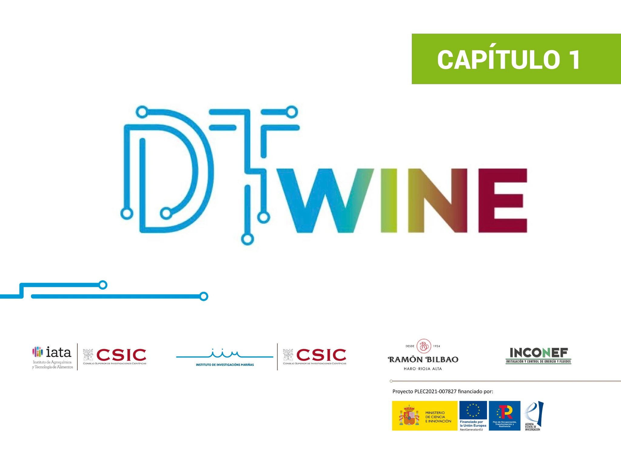 Imagen principal para el post "DTWINE Talks – Capítulo 1: Entrevista a Amparo Querol (IATA-CSIC) para integrar modelos funcionales en el sistema de producción” mostrando el logotipo del proyecto DTWINE con cartela