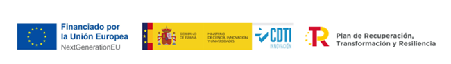 artica+i. Imagen para el caso de éxito (nuestros proyectos) "NUTRIALITEC", mostrando los logos oficiales de financiación por la UE, Ministerio de Cientia, Innovación y Universidades, CDTI, Plan de Recuperación, Transformación y Resiliencia